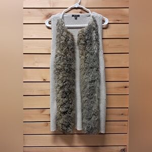Ella Moss Faux Fur Vest Size S